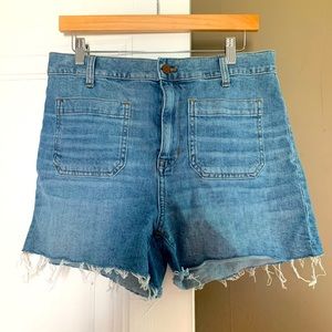 Madewell High Rise Denim Shorts Sz30 EUC